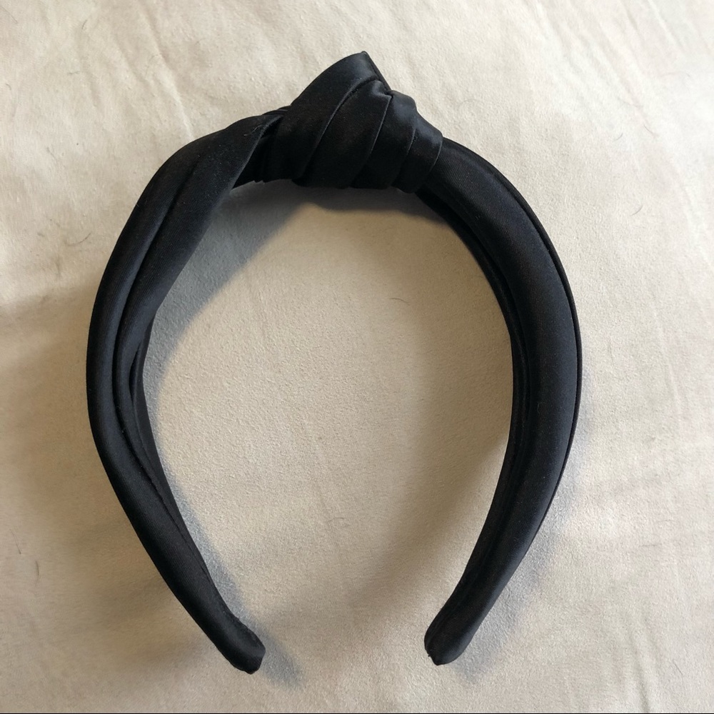 J.Crew Black Top Knot Headband